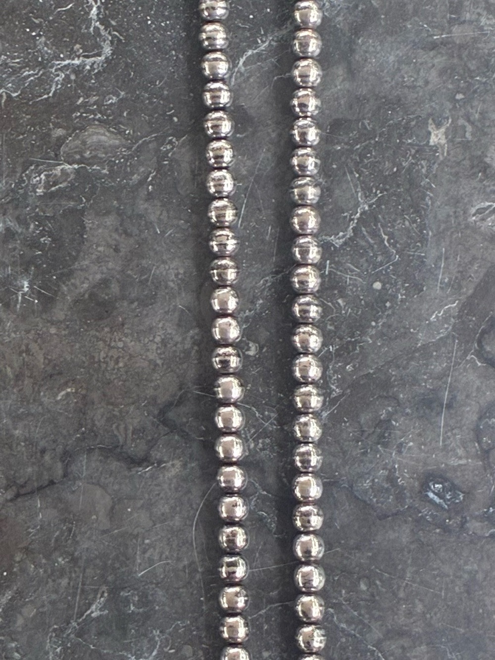 Vintage Taxco sterling silver bead ball necklace